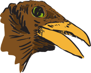 Brown Bird Head Art Clip Art